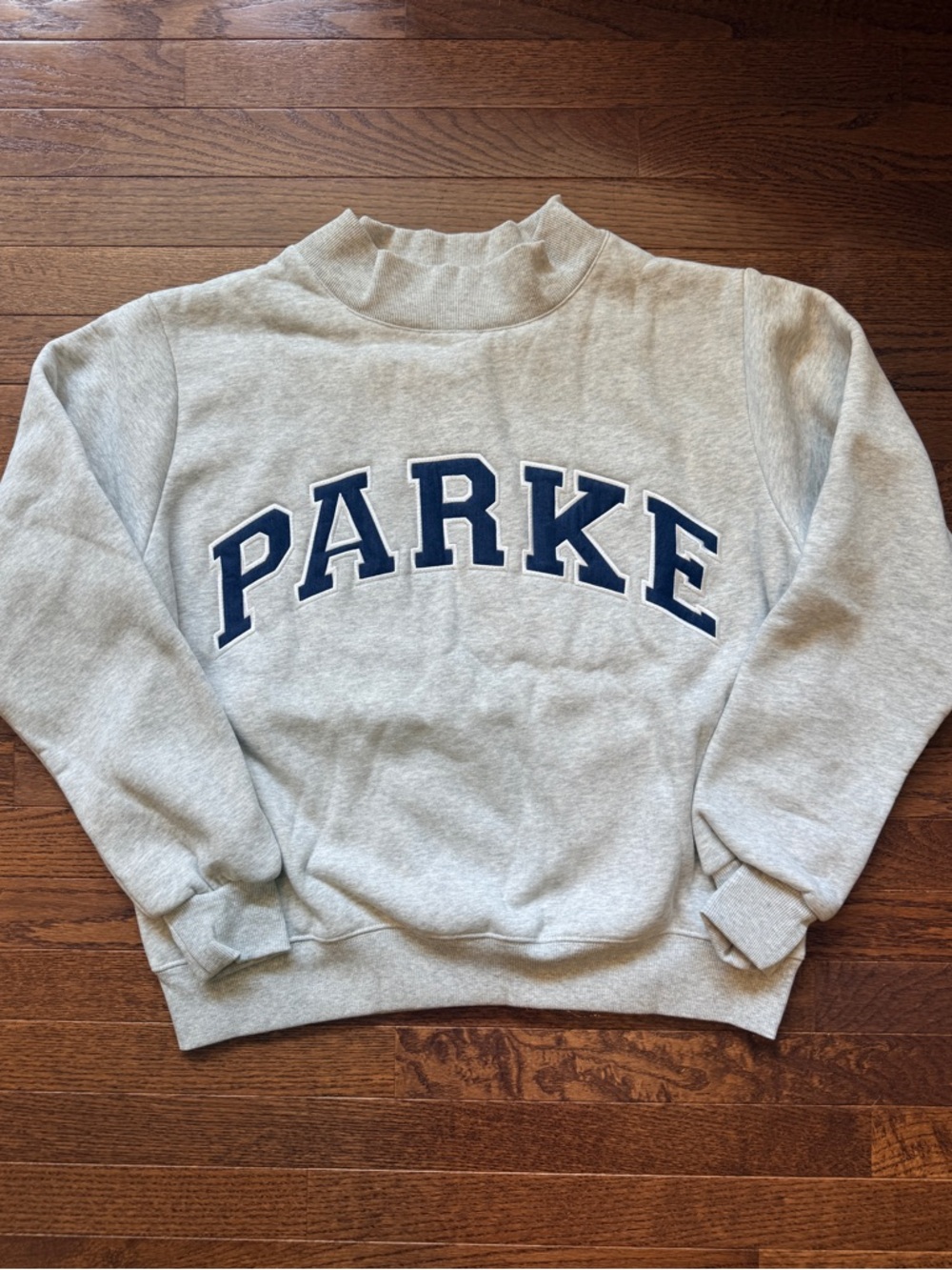 Parke OG Varsity Mockneck - Classic Grey + Denim Classic Grey / S/M